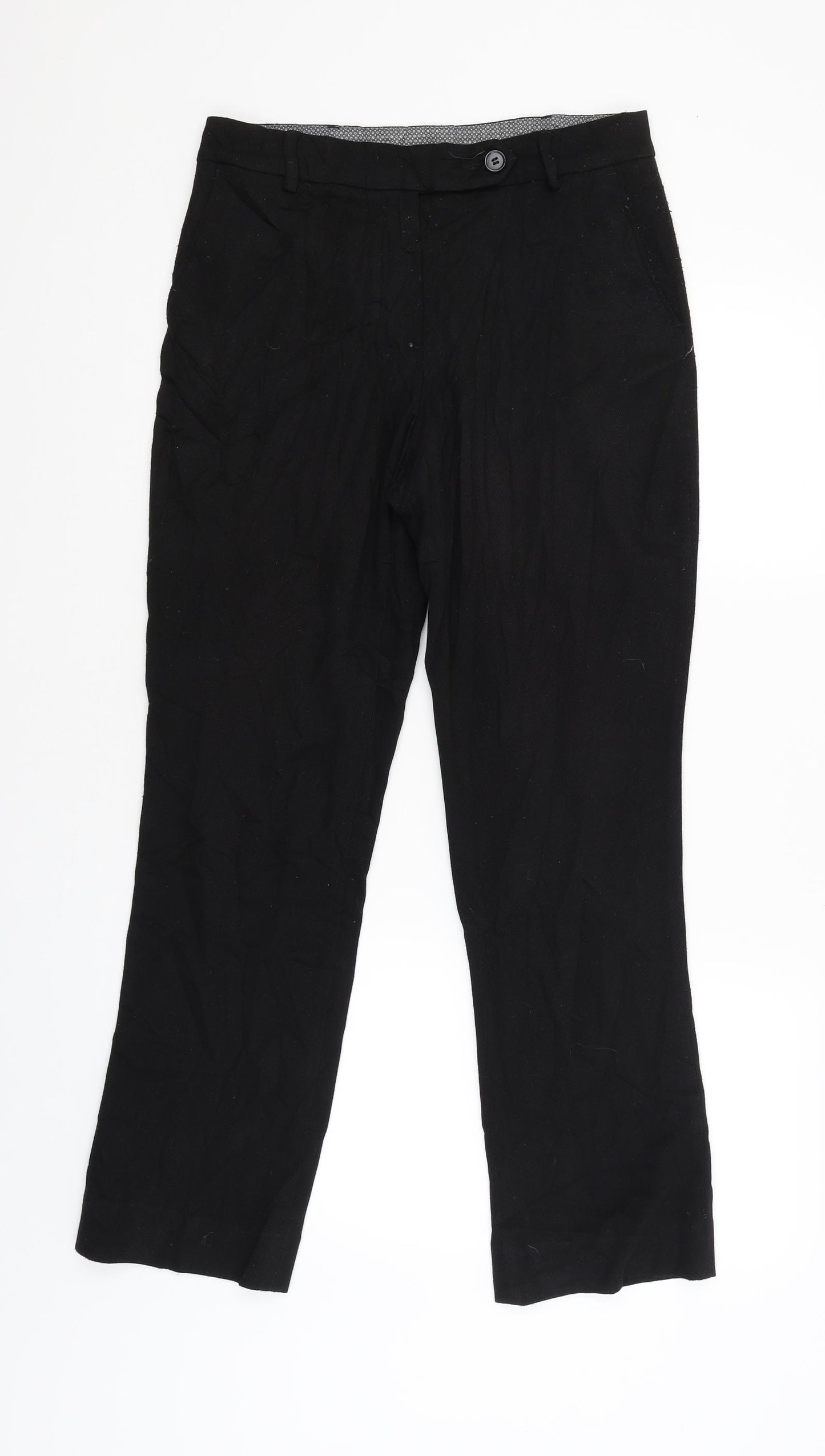 Principles Womens Black   Capri Trousers Size 10 L28 in