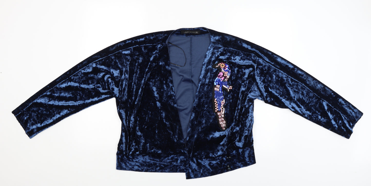 Zara Woman Womens Blue   Cardigan Jumper Size S