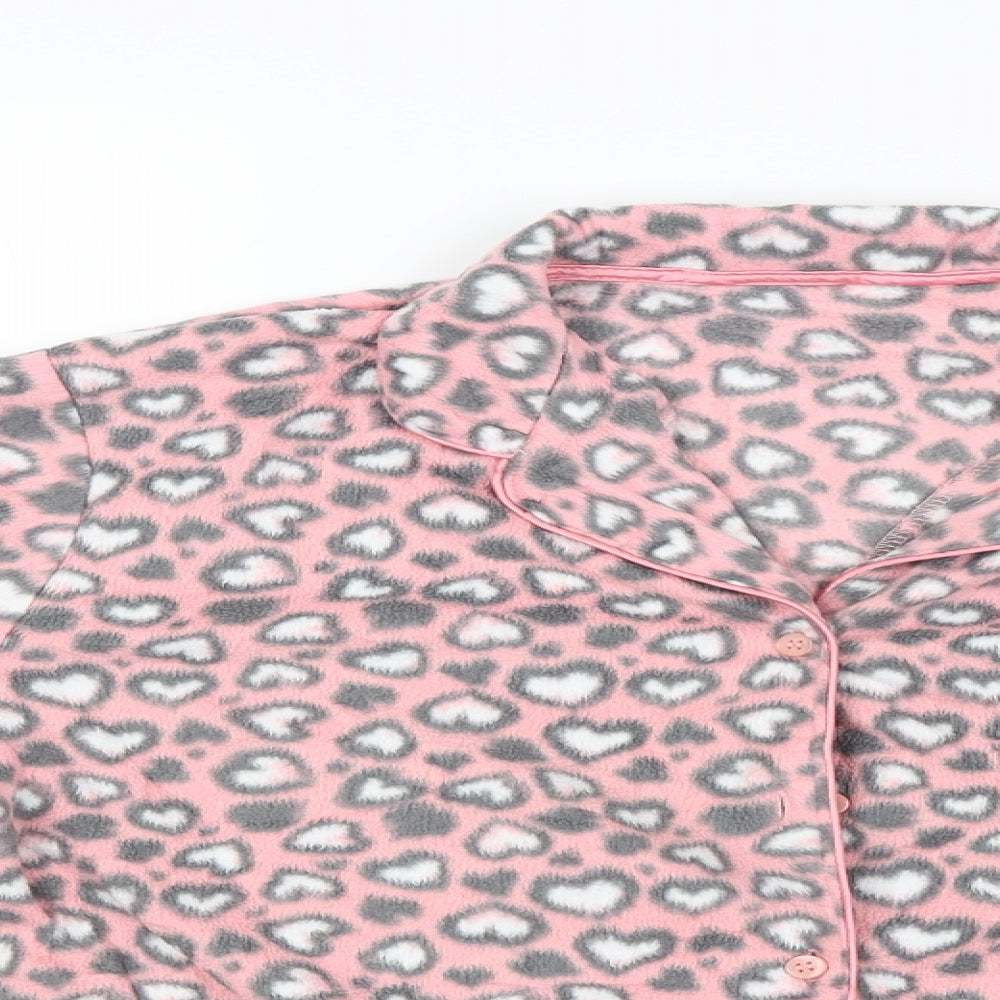 George Womens Pink Solid  Babydoll Pyjama Top Size 12