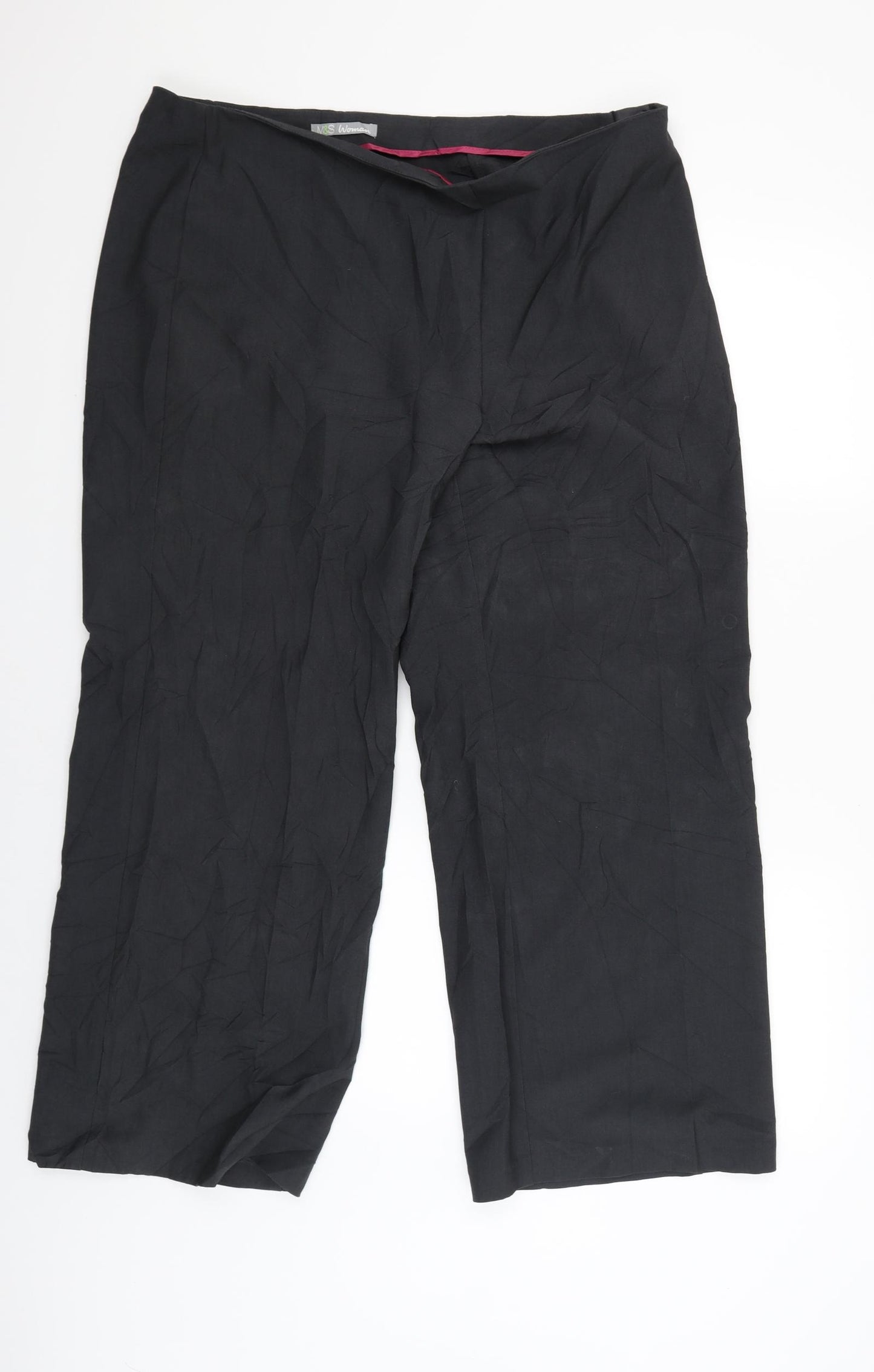 M&S Womens Grey   Trouser Suit Suit Trousers Size 18 L28 in