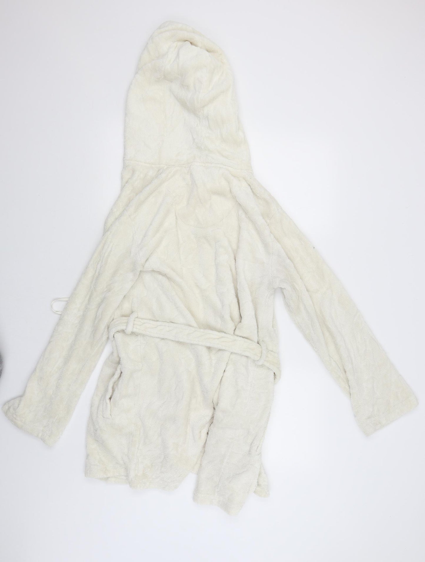 Therapy Womens White Solid  Babydoll Gown Size M