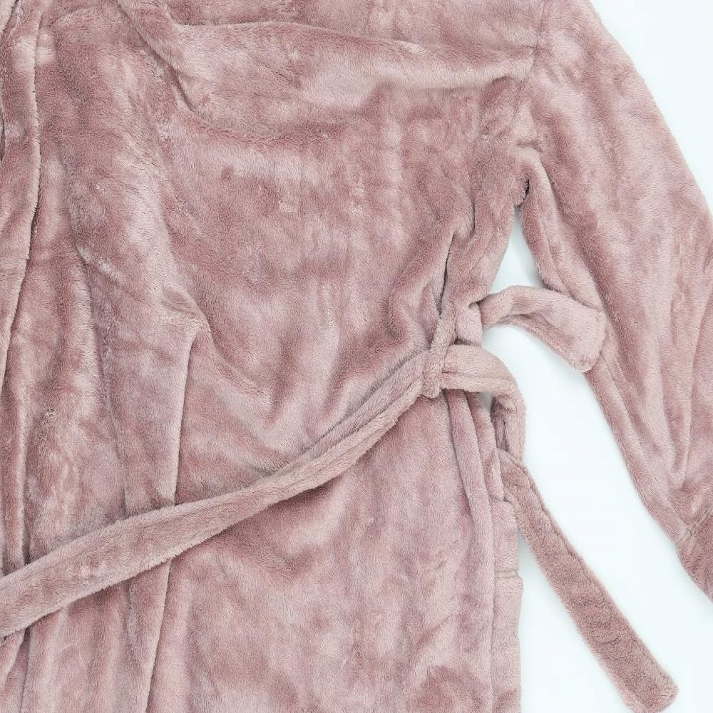 Monsoon Womens Pink Solid  Babydoll Gown Size L