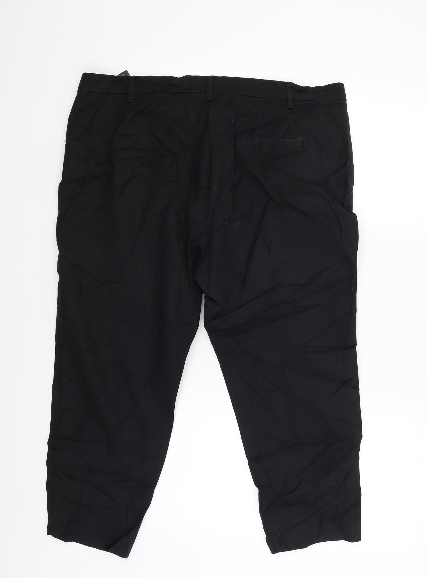 M&S Womens Black   Trousers  Size 18 L23 in