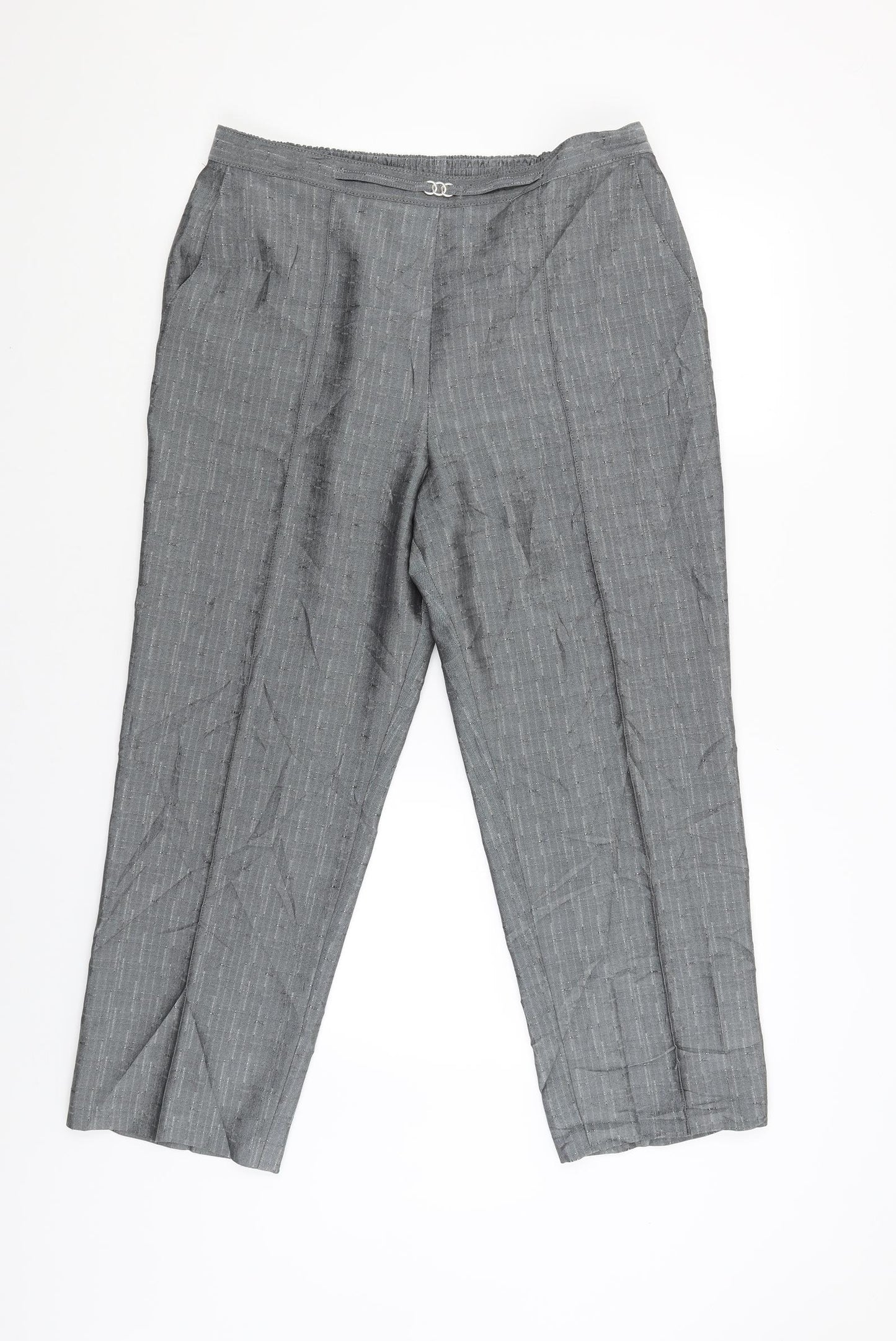 Marks and Spencer Womens Grey   Jegging Trousers Size 16 L25 in
