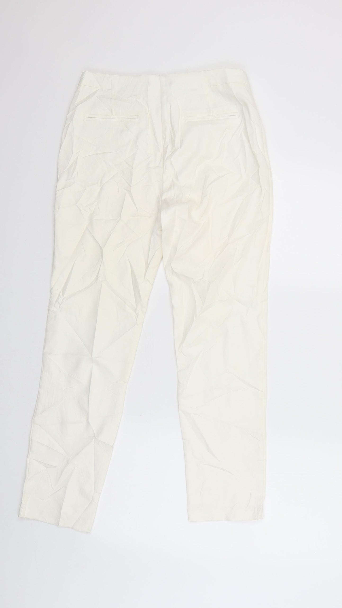 F&F Womens White   Capri Trousers Size 8 L28 in