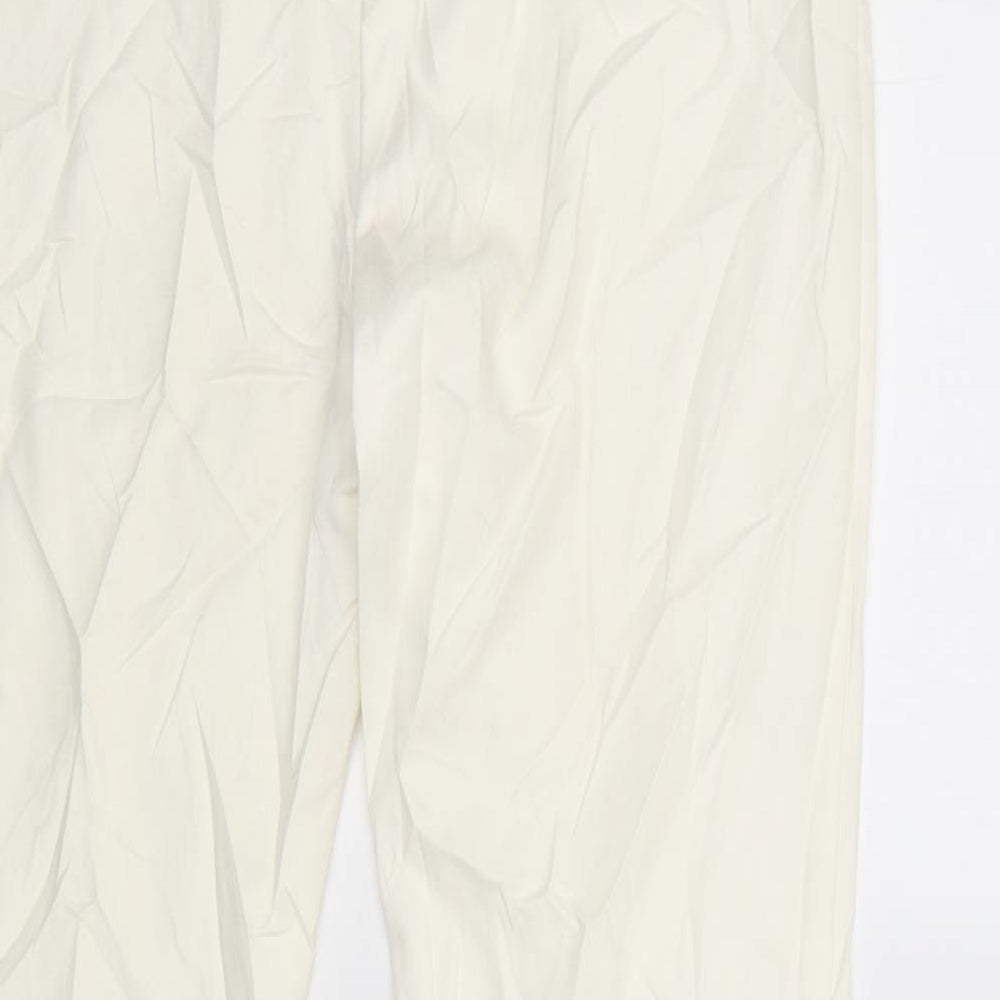 F&F Womens White   Capri Trousers Size 8 L28 in