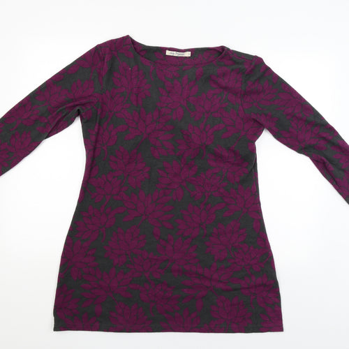 Lily Originals Womens Purple Floral  Pullover Jumper Size 14