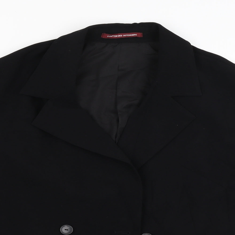 Comptoir des Cotonniers Womens Black   Jacket Coat Size 8