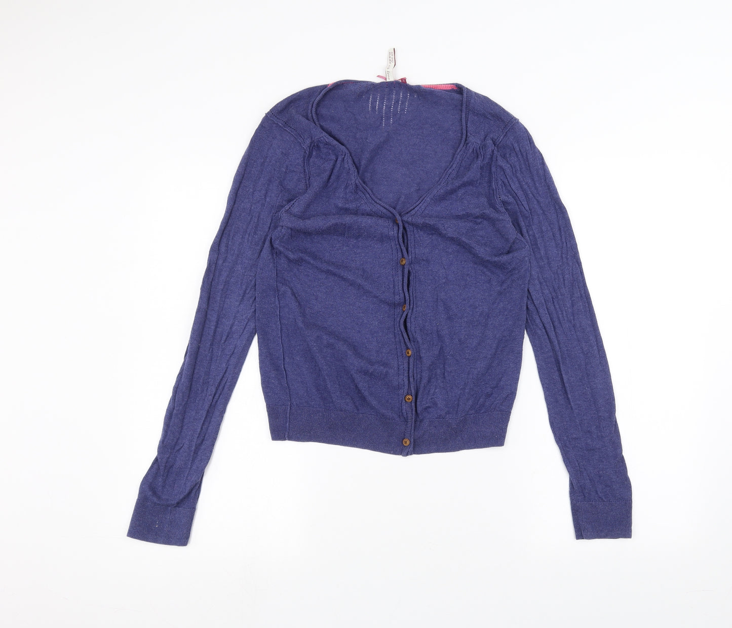 White Stuff Womens Blue   Cardigan Jumper Size 14