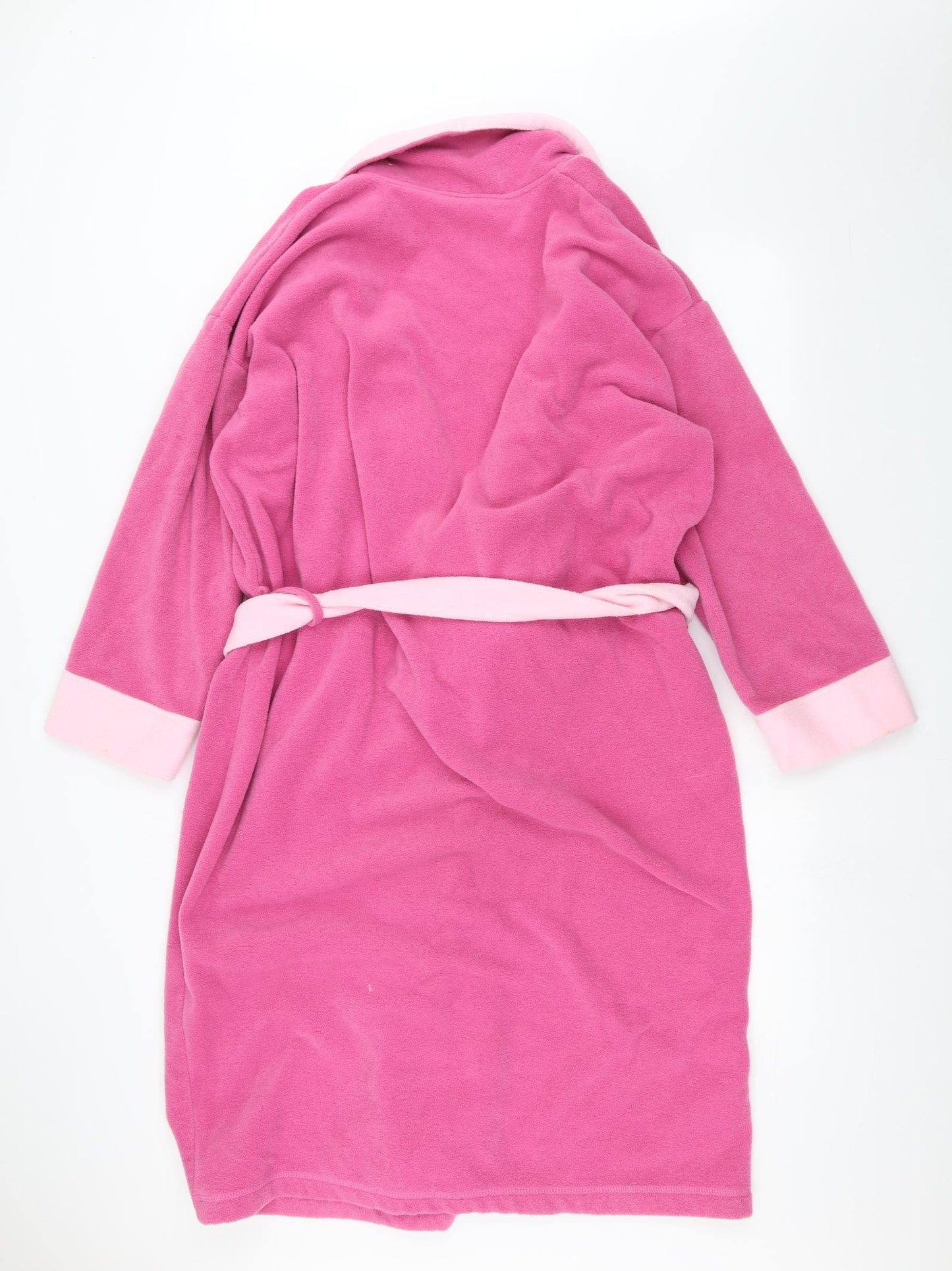 Cotton Traders Womens Pink Solid  Babydoll Robe Size L