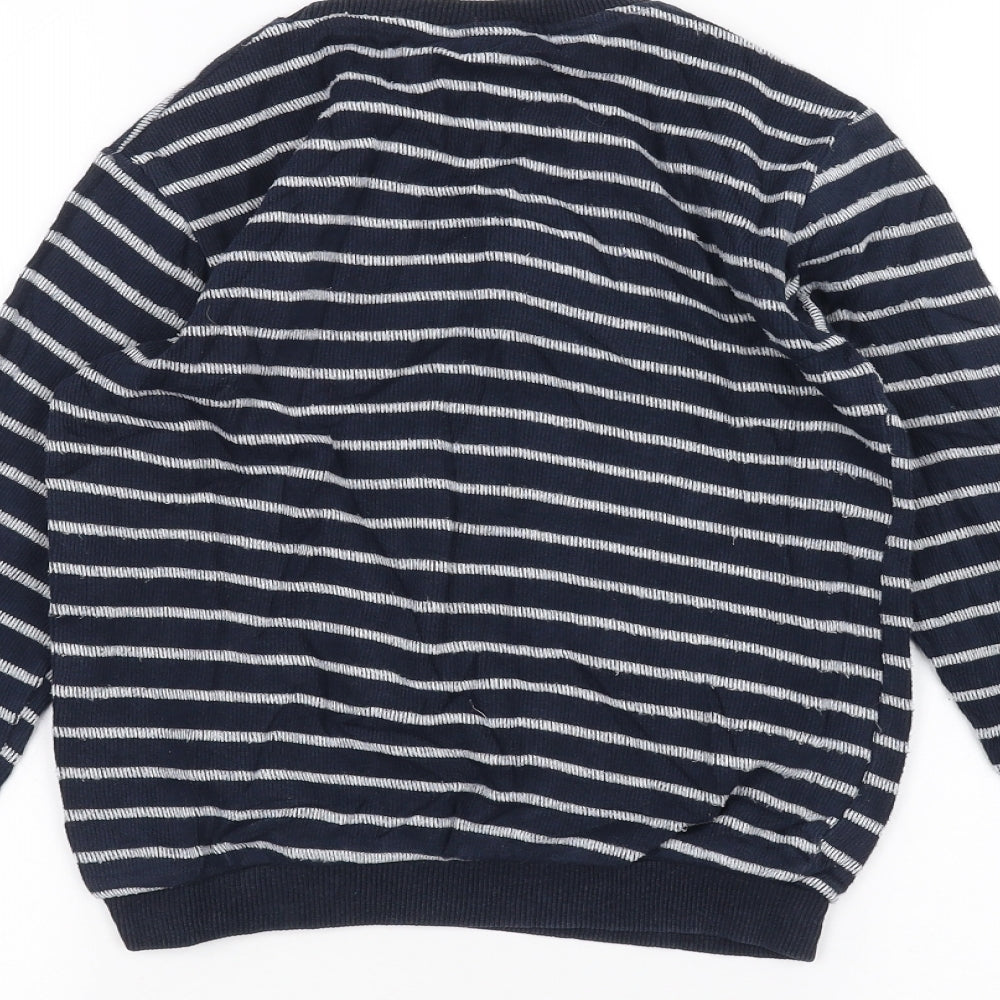 IFBA Boys Blue Striped  Pullover Jumper Size 12 Years
