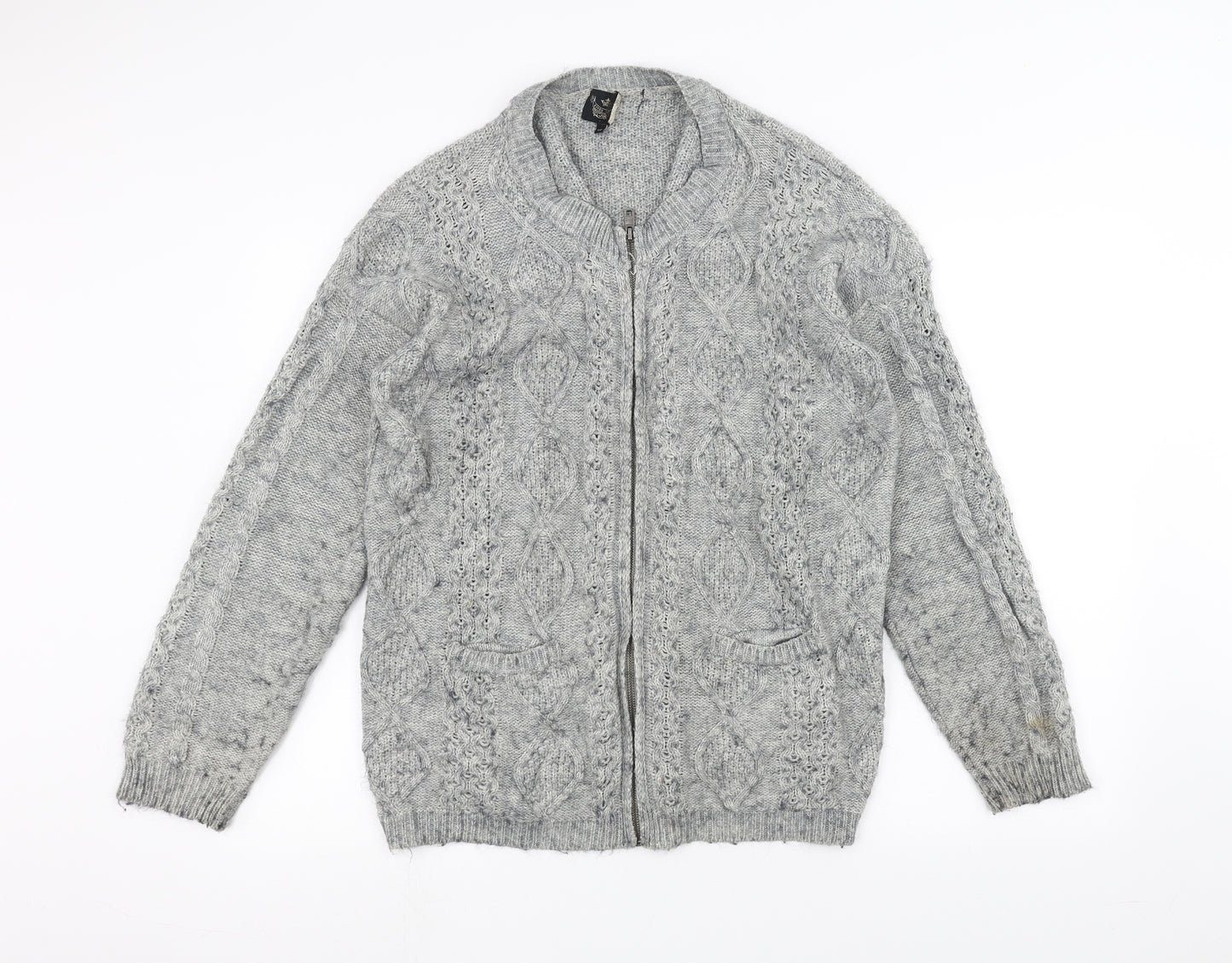 River Island Womens Grey   Jacket Coatigan Size 12