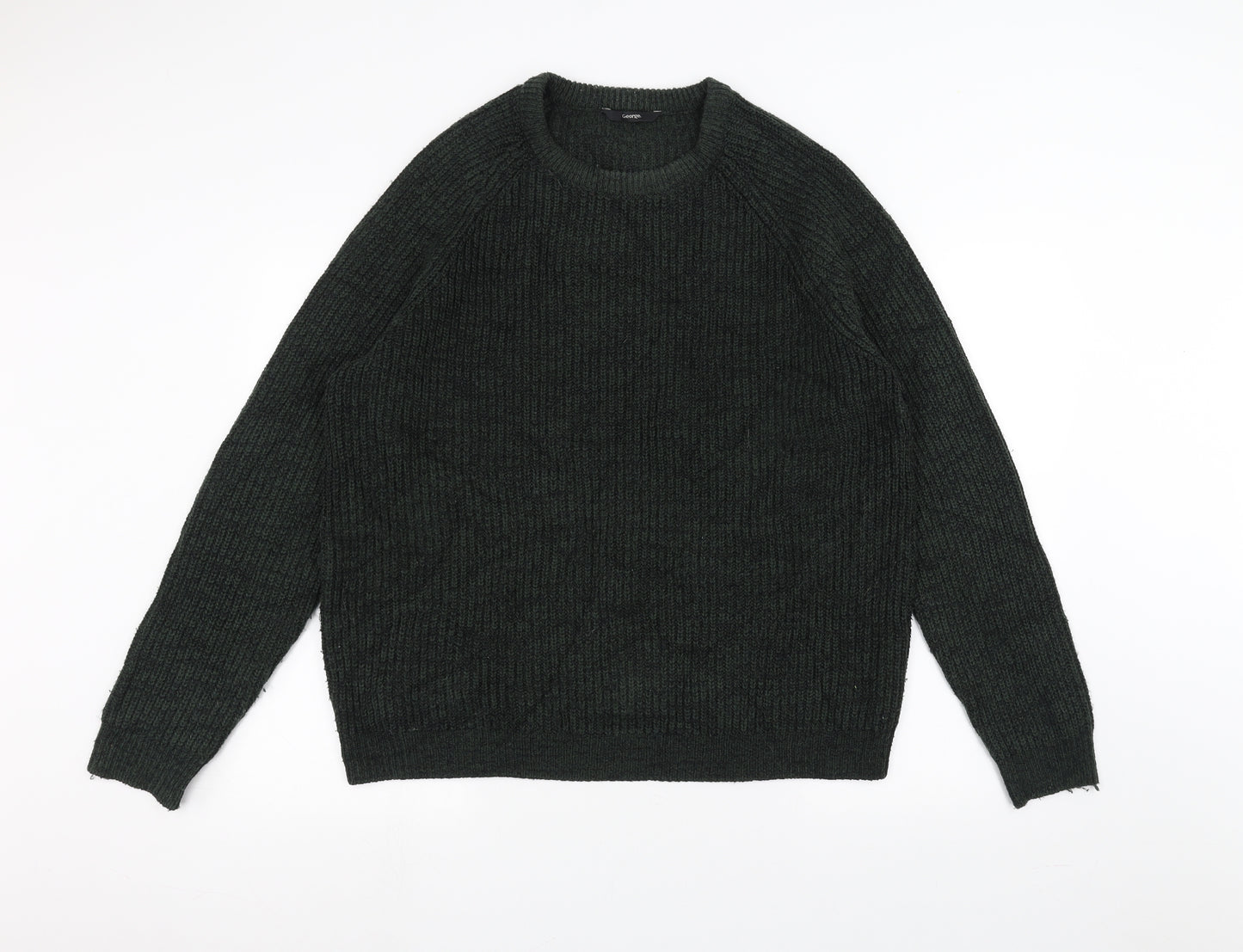 George Mens Green  Knit Pullover Jumper Size L
