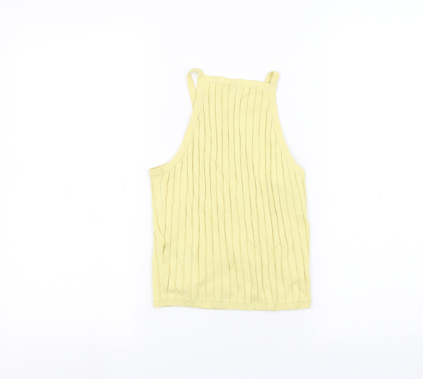 H&M Womens Yellow   Basic Tank Size XS
