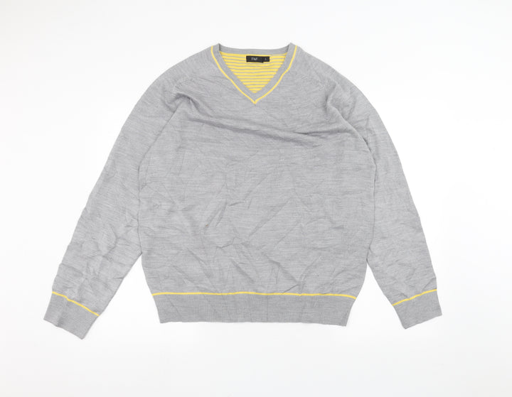 F&F Womens Grey Pullover Jumper Size L