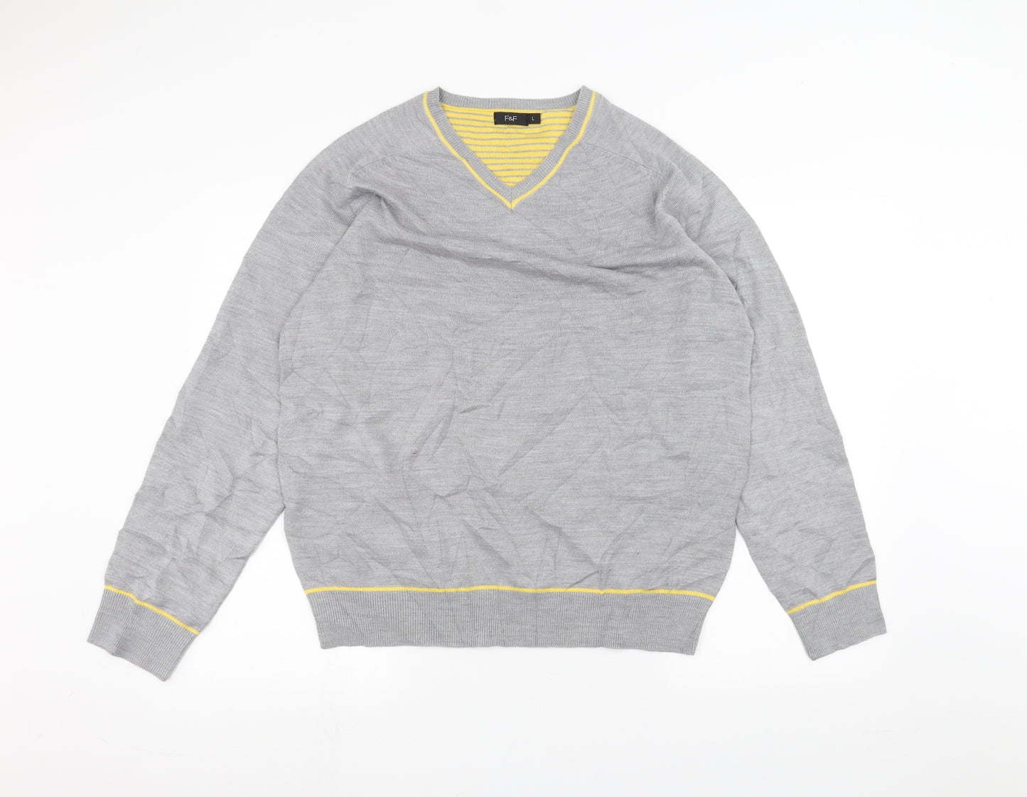 F&F Womens Grey   Pullover Jumper Size L
