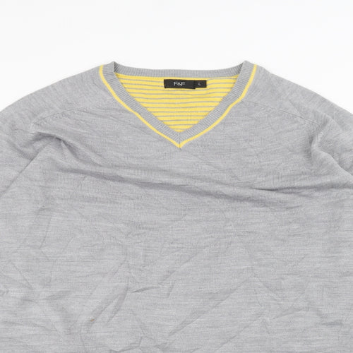 F&F Womens Grey   Pullover Jumper Size L