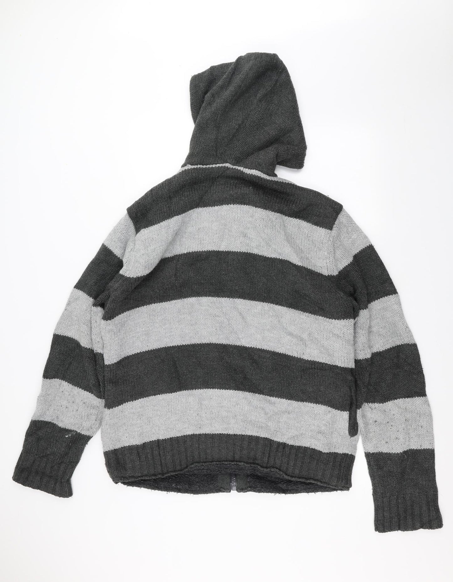 Brave Soul Womens Grey Striped  Jacket  Size XL