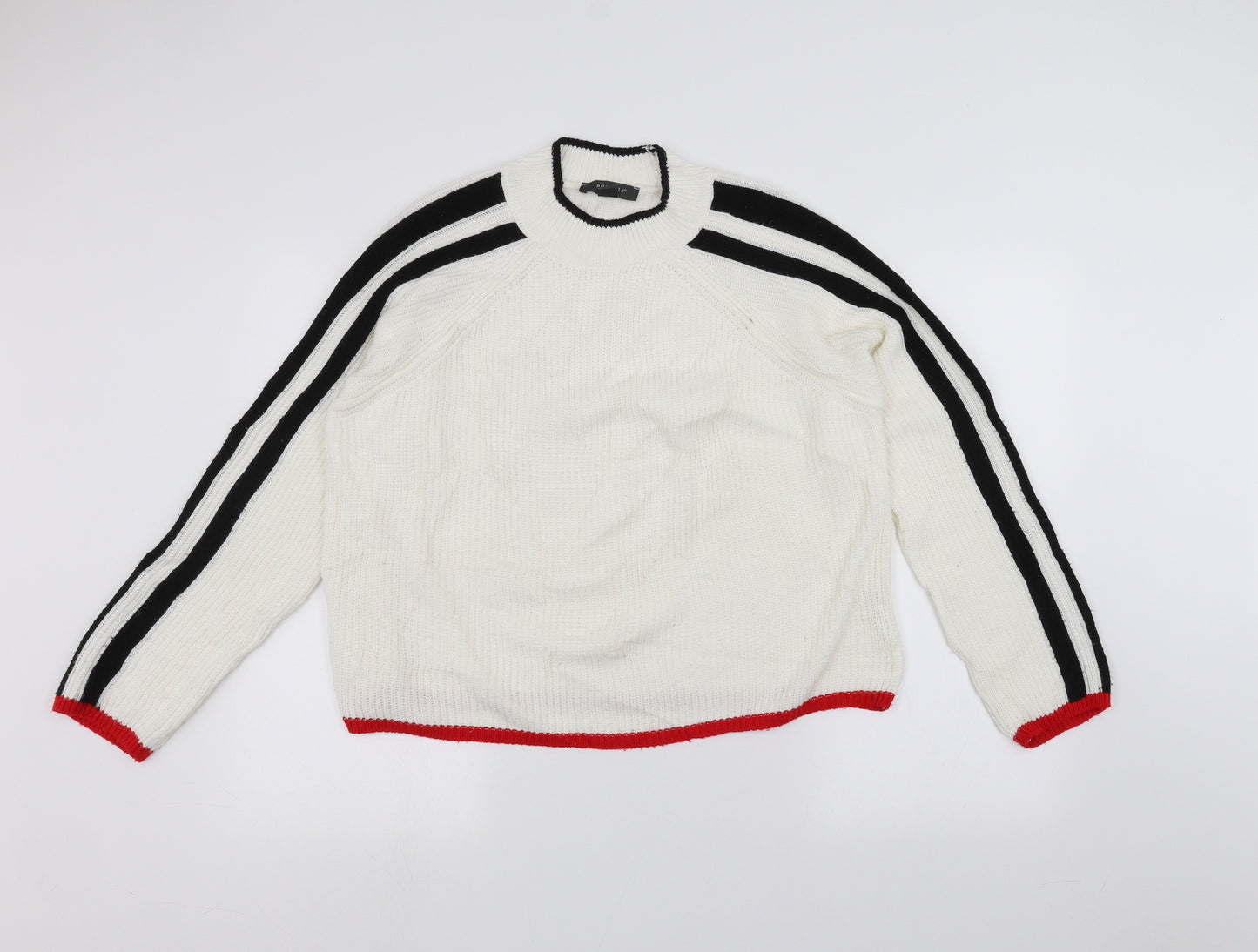Primark Womens White   Pullover Jumper Size S