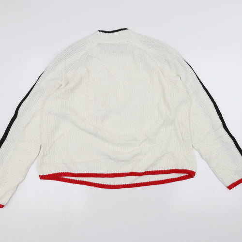 Primark Womens White   Pullover Jumper Size S