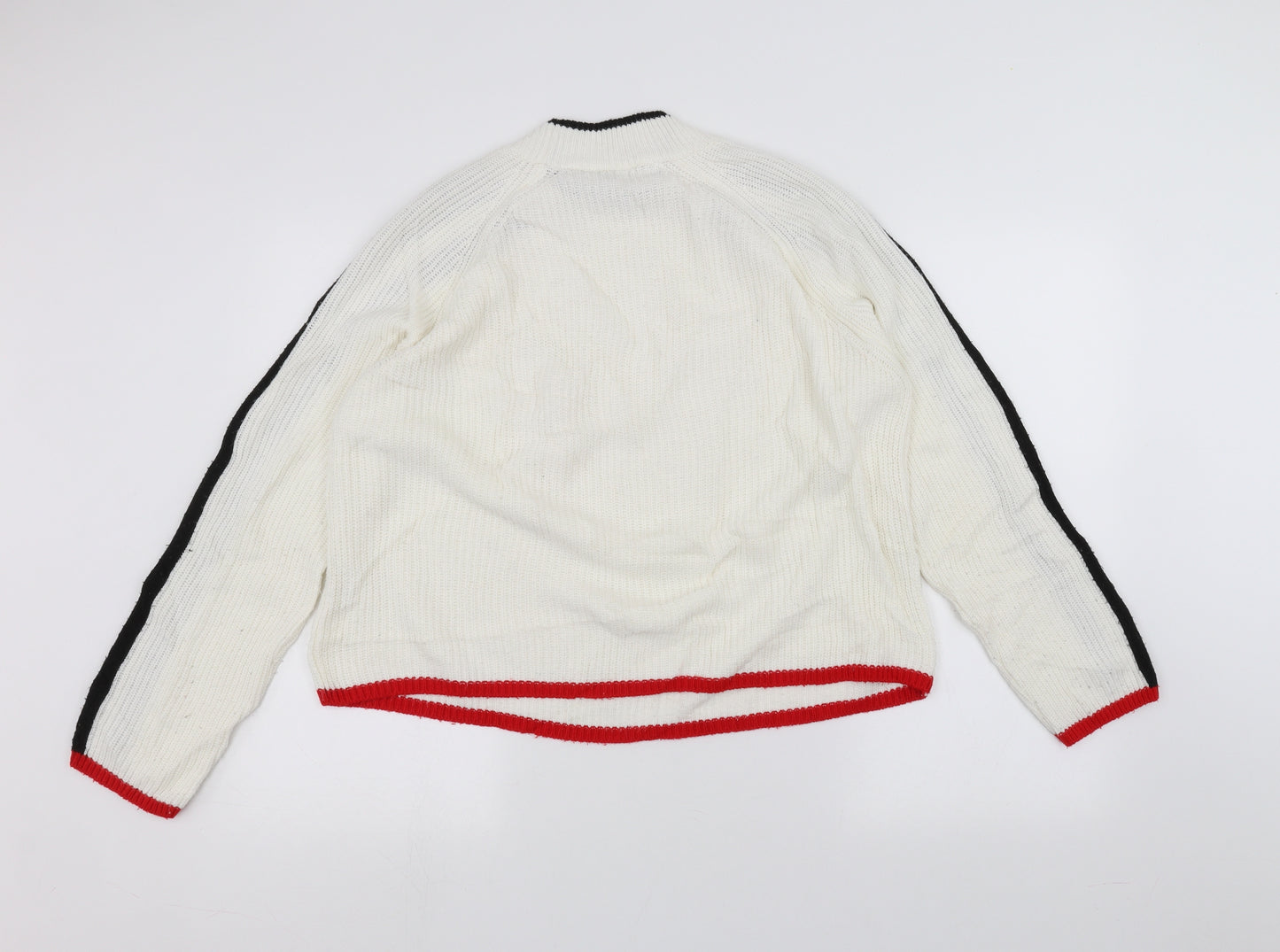Primark Womens White   Pullover Jumper Size S