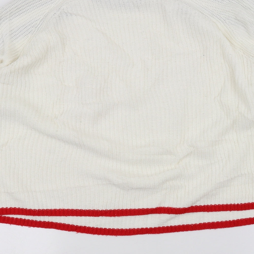 Primark Womens White   Pullover Jumper Size S