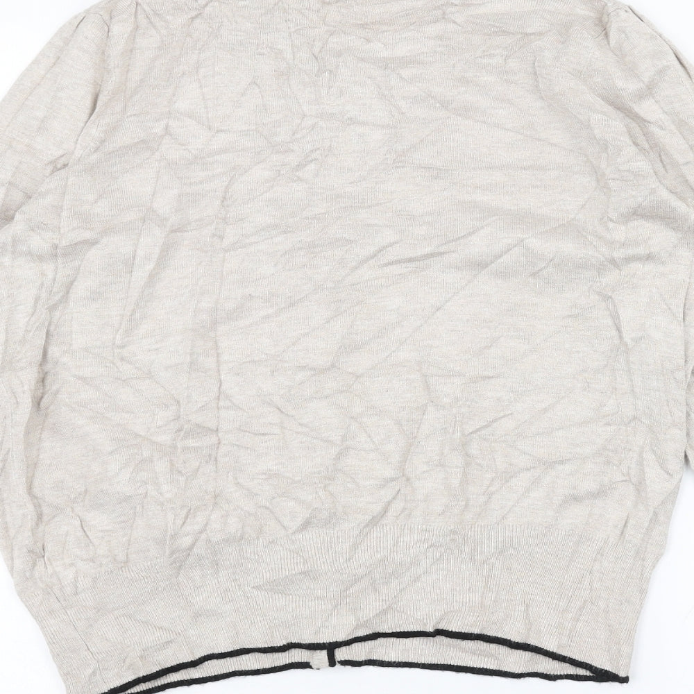 Marks and Spencer Womens Beige   Cardigan Jumper Size 12