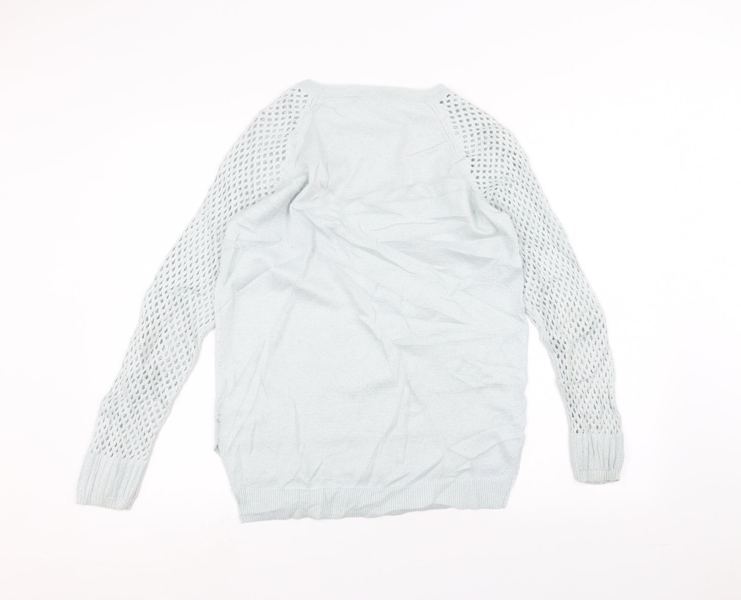 Karen Millen Womens Blue  Knit Pullover Jumper Size L