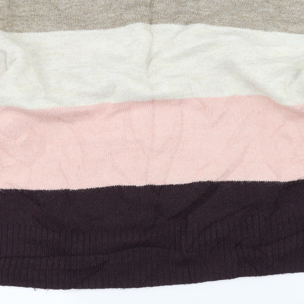 H&M Womens Pink Striped  Pullover Jumper Size M