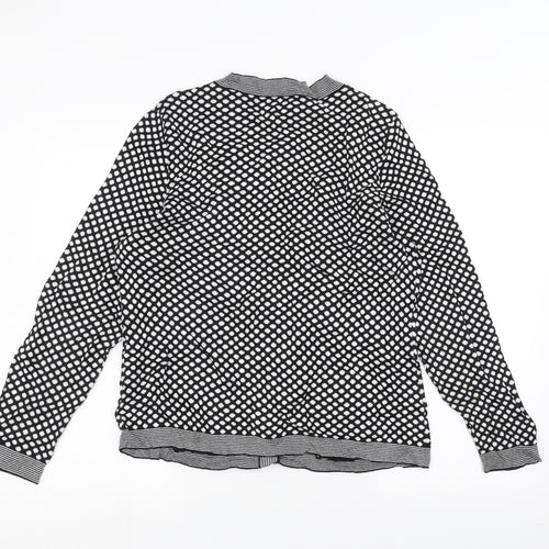 Per Una Womens Black Polka Dot  Cardigan Jumper Size 18