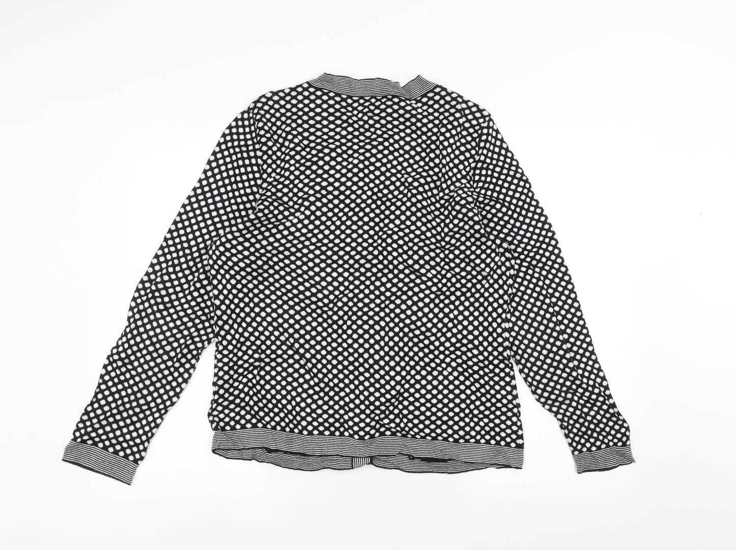 Per Una Womens Black Polka Dot  Cardigan Jumper Size 18