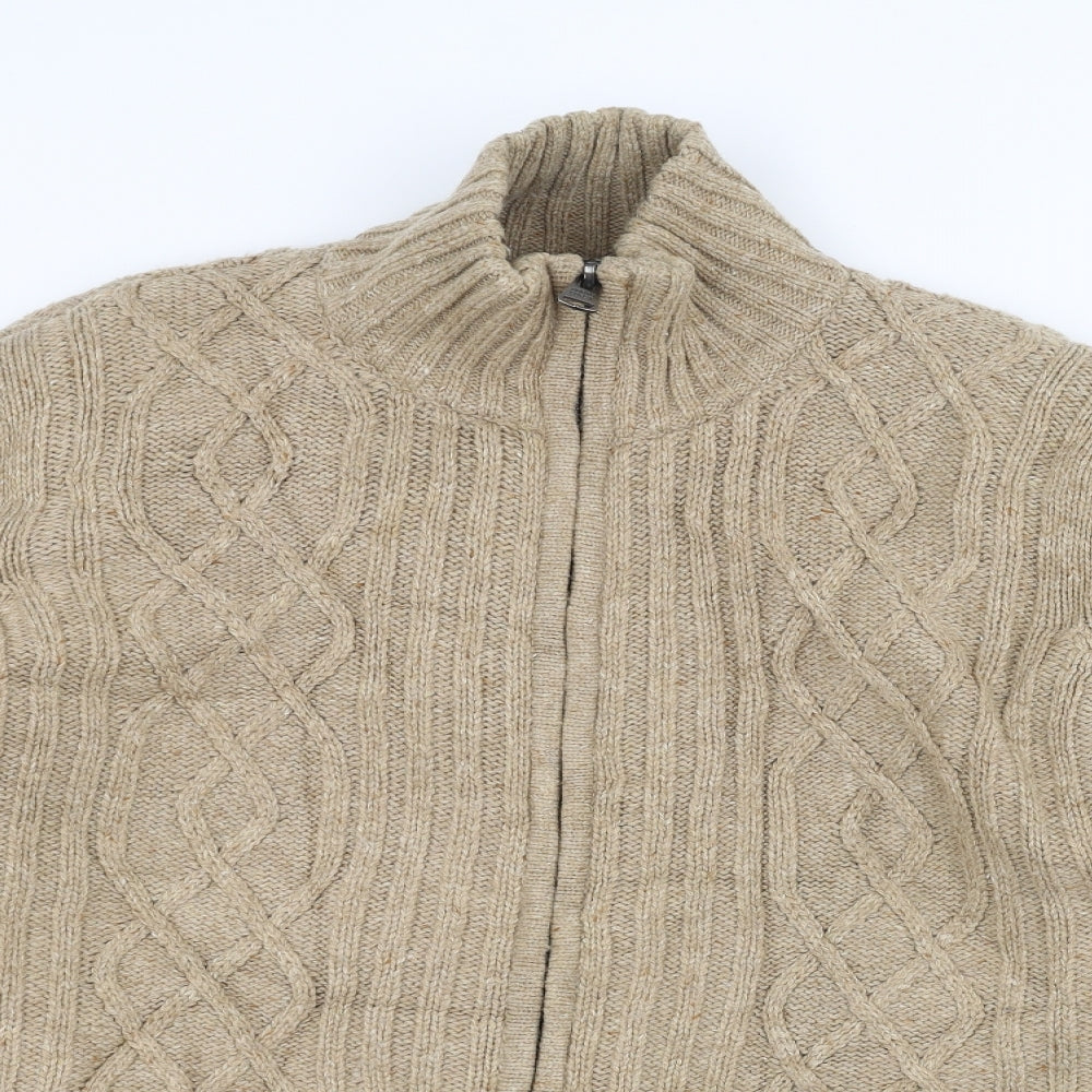 North coast Mens Brown   Jacket Coatigan Size L