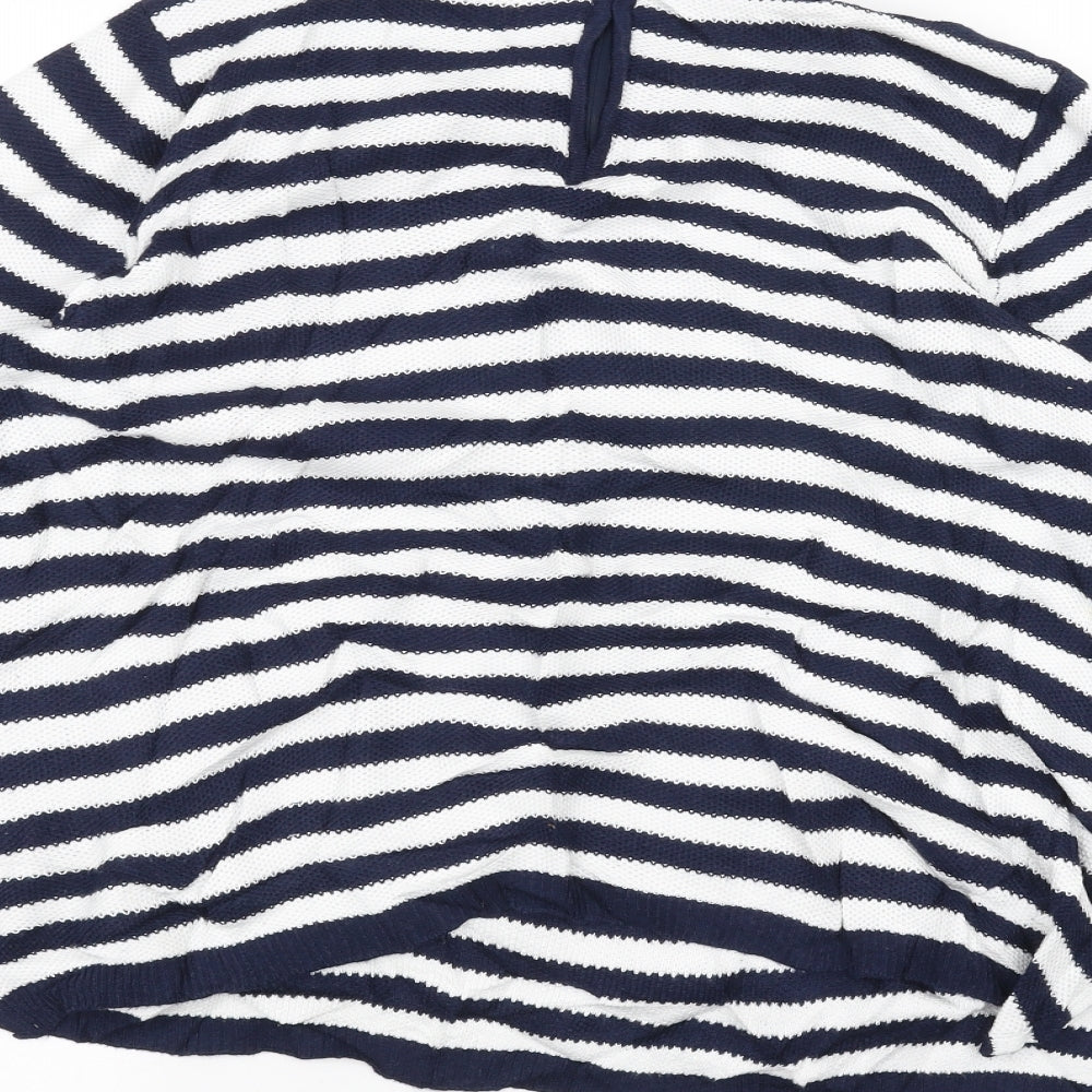 Seraphine Womens White Striped  Pullover Jumper Size M