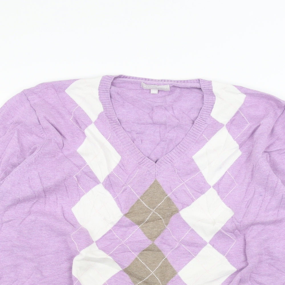 Marco Pecci Womens Purple   Pullover Jumper Size 18