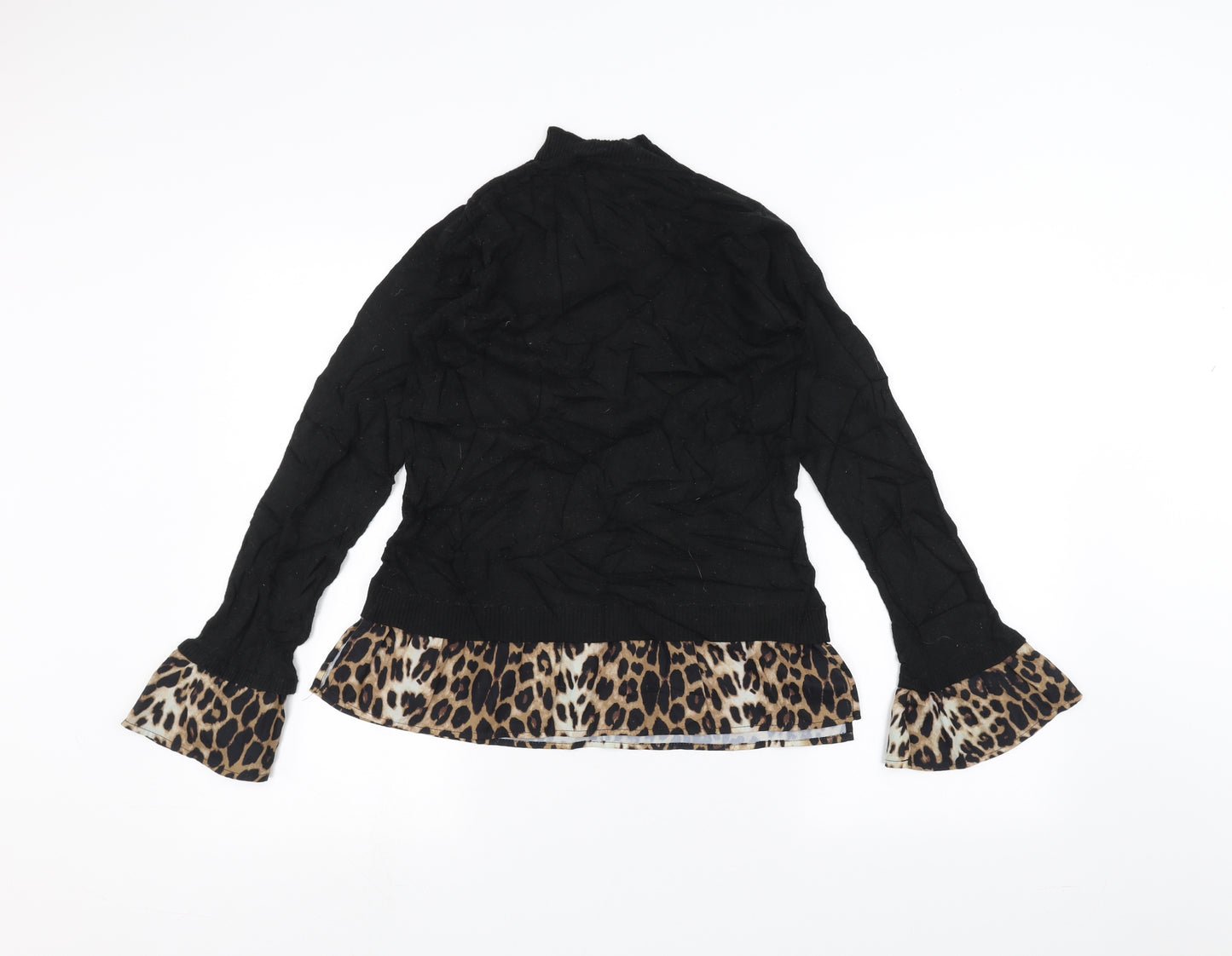 Lipsy Womens Black   Basic T-Shirt Size 10