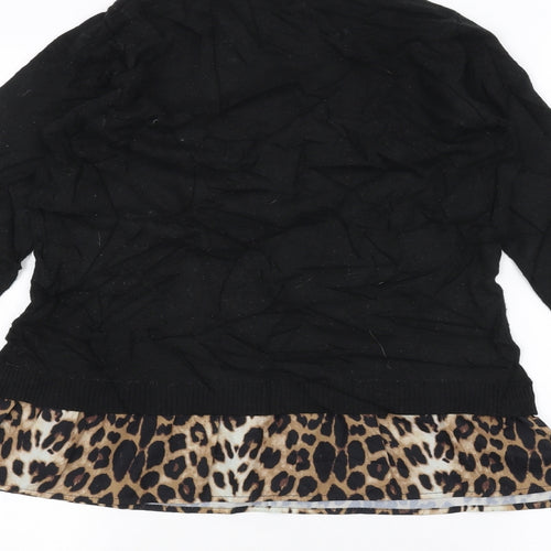 Lipsy Womens Black   Basic T-Shirt Size 10