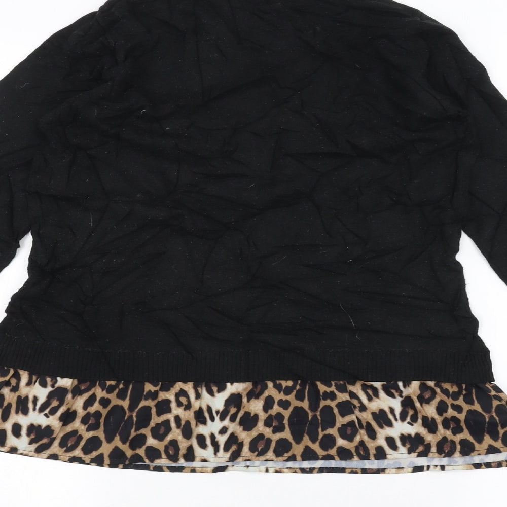 Lipsy Womens Black   Basic T-Shirt Size 10