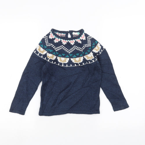 John Lewis Girls Blue   Pullover Jumper Size 6 Years