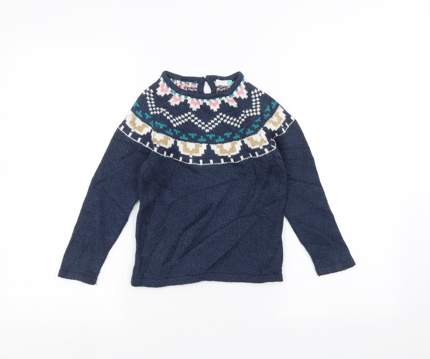 John Lewis Girls Blue   Pullover Jumper Size 6 Years