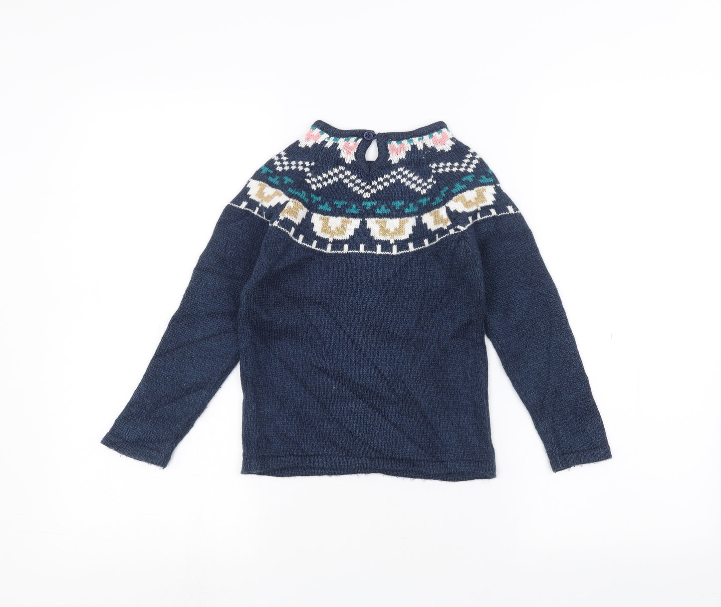 John Lewis Girls Blue   Pullover Jumper Size 6 Years