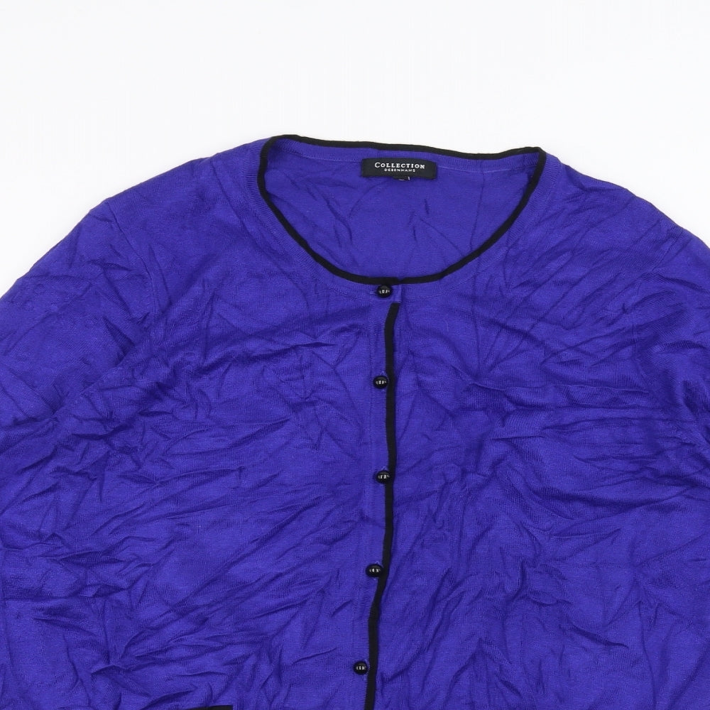 debinhams Womens Blue   Cardigan Jumper Size 20