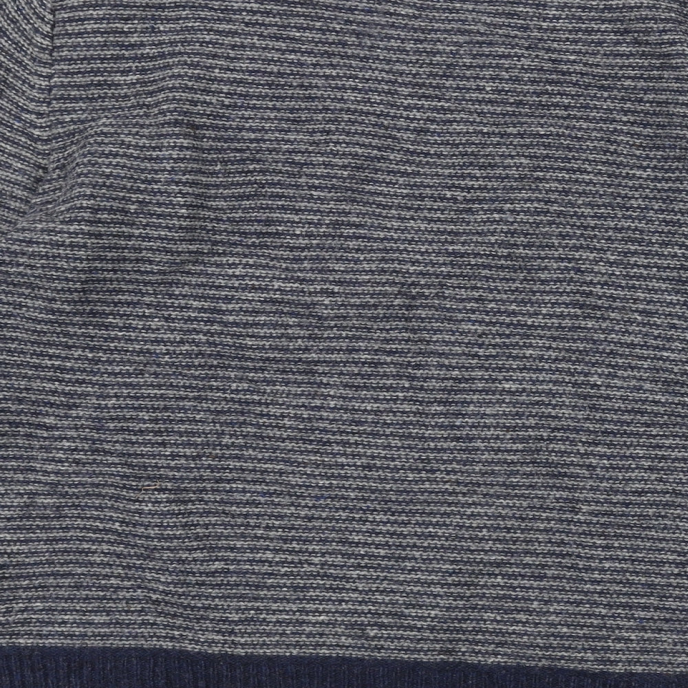 North coast Mens Blue Striped  Pullover Jumper Size L