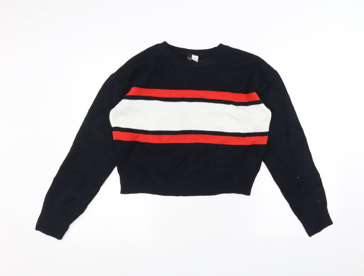 H&M Womens Blue   Pullover Jumper Size XS