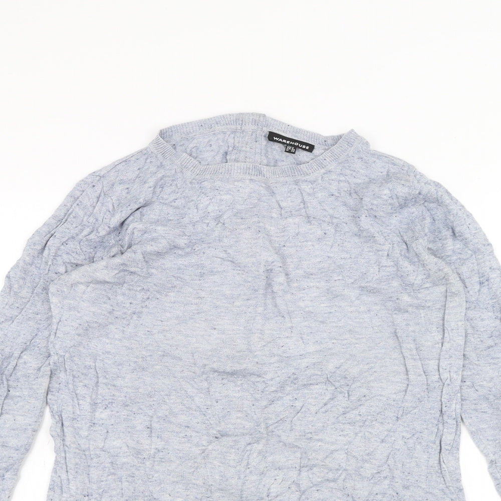 Warehouse Womens Blue   Basic T-Shirt Size 8