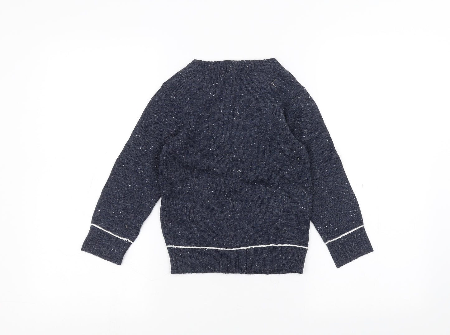 TU Girls Blue   Pullover Jumper Size 4-5 Years  - Christmas