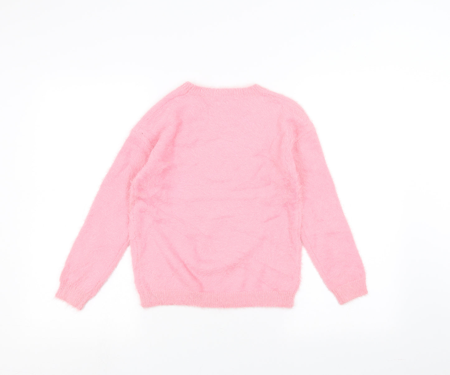 Matalan Girls Pink   Pullover Jumper Size 9 Years  - Unicorn