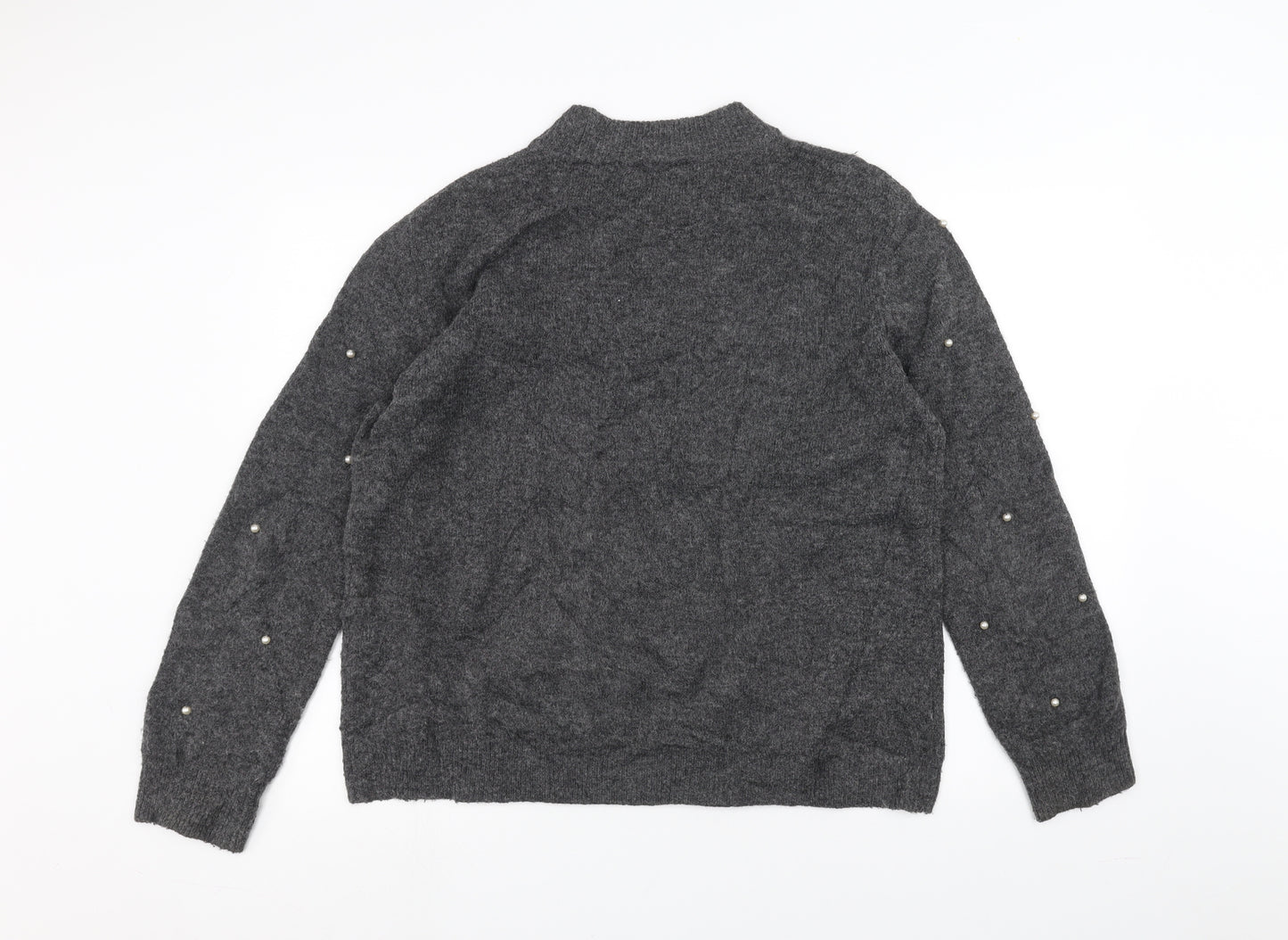 Warehouse Womens Black   Pullover Jumper Size 12