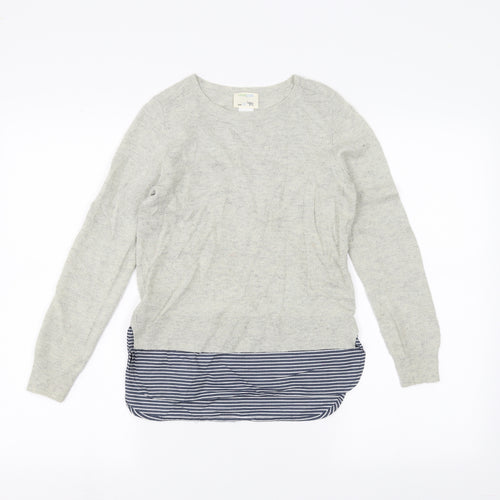 Crewcuts Girls White   Pullover Jumper Size 10 Years