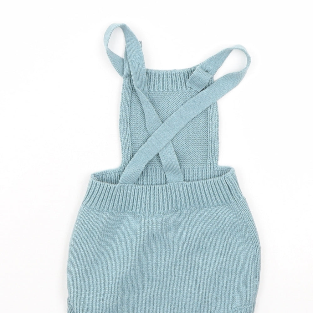 Matalan Boys Blue   Dungaree One-Piece Size 6-9 Months