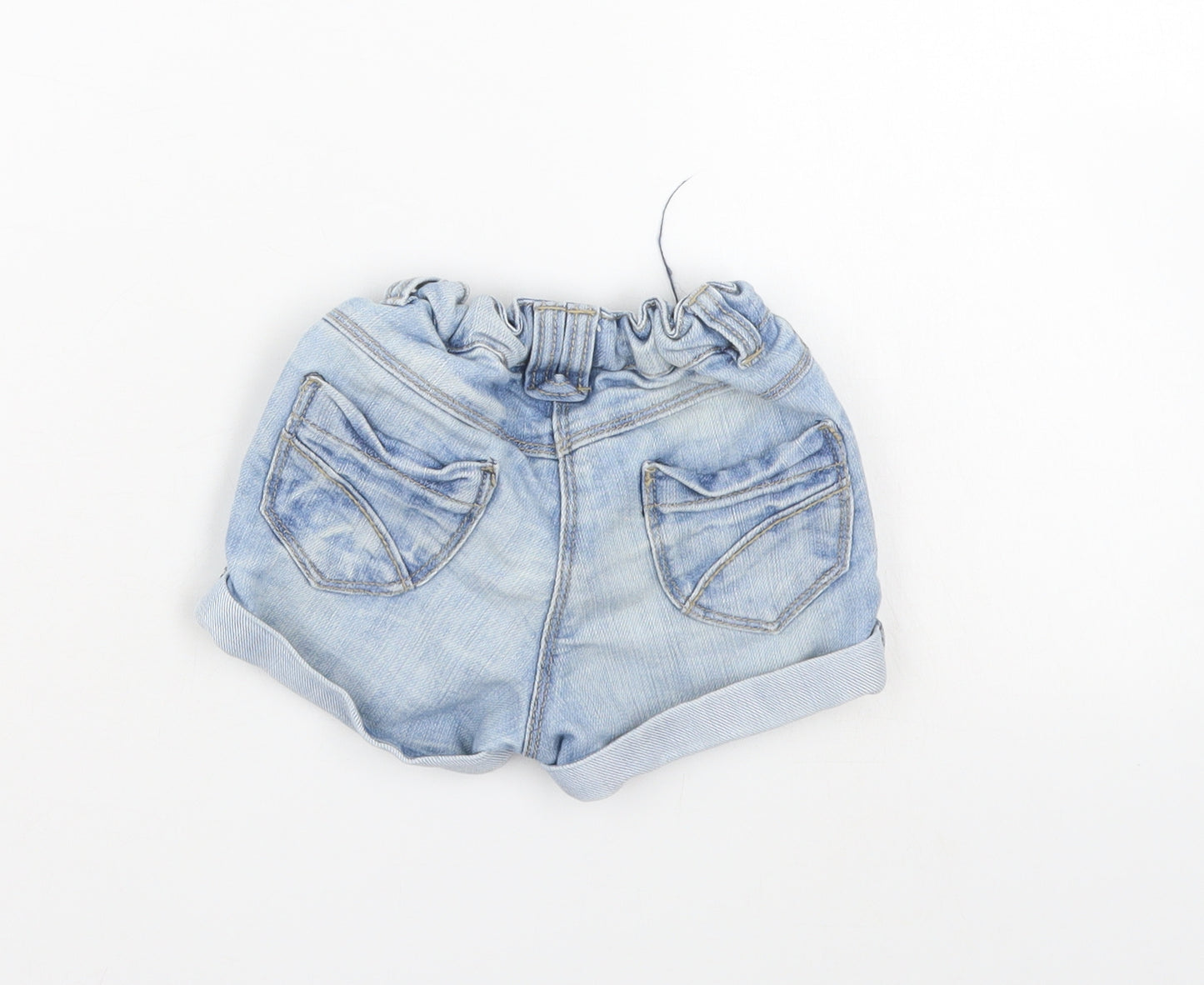 NEXT Girls Blue  Denim Cropped Jeans Size 9-12 Months  - shorts